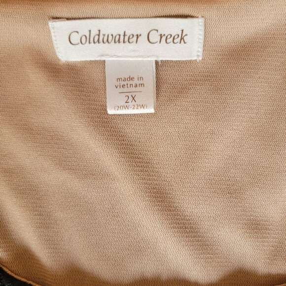 Coldwater Creek Fully Lined Lace Top (sz 2x) - Picture 4 of 5